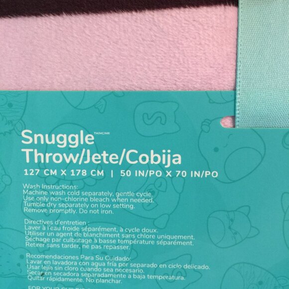 Squishmallows Snuggle Throw 50"x70" Just Lunchin Blanket Burger Fries NEW - Picture 4 of 6